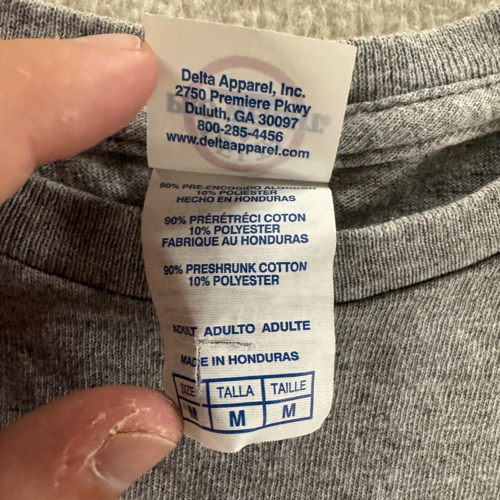 Delta T-Shirt Mens Medium Gray Niagara Falls 2018 USA Flag Graphic Steetwear - Picture 4 of 8